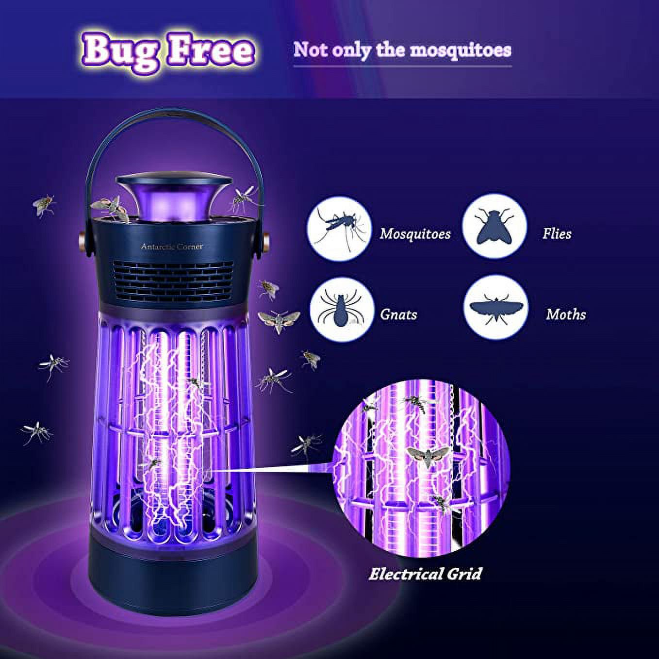 Electric Insect Trap for Indoor and Outdoor