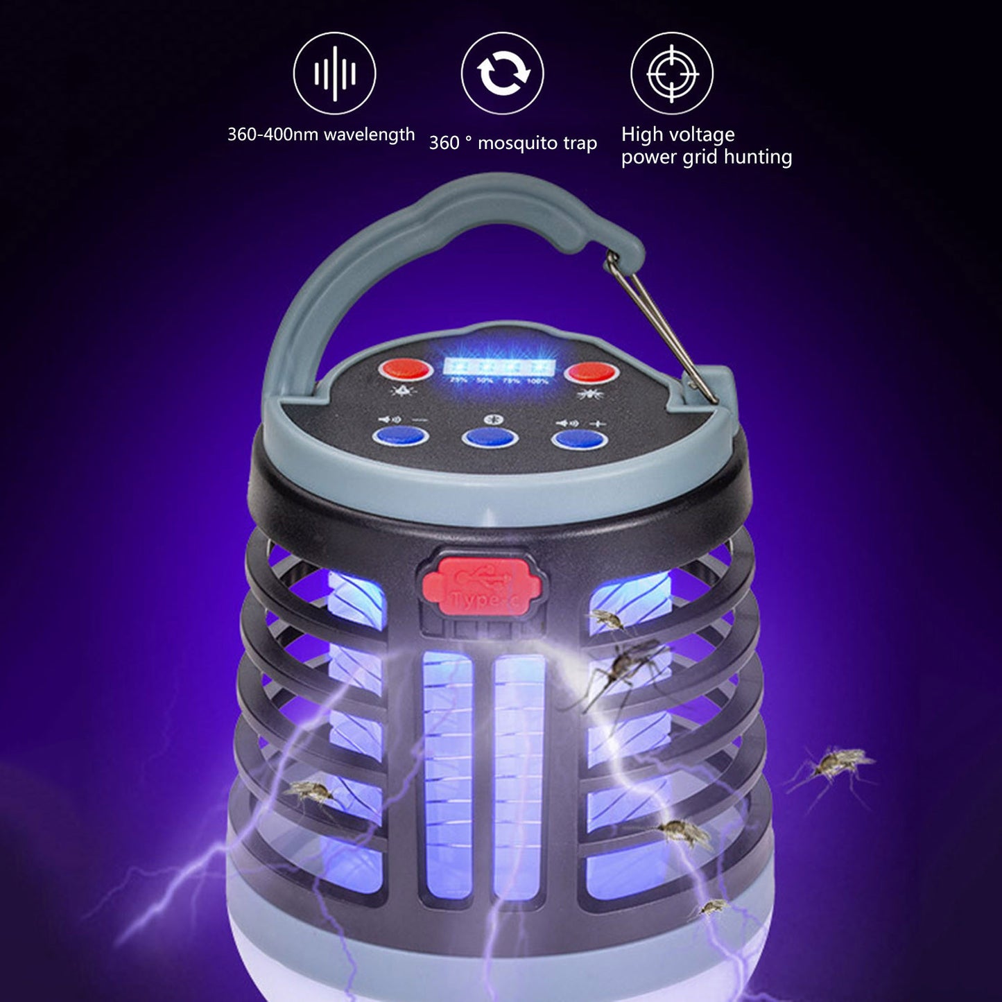 USB Charging Lighting Mosquito Trap