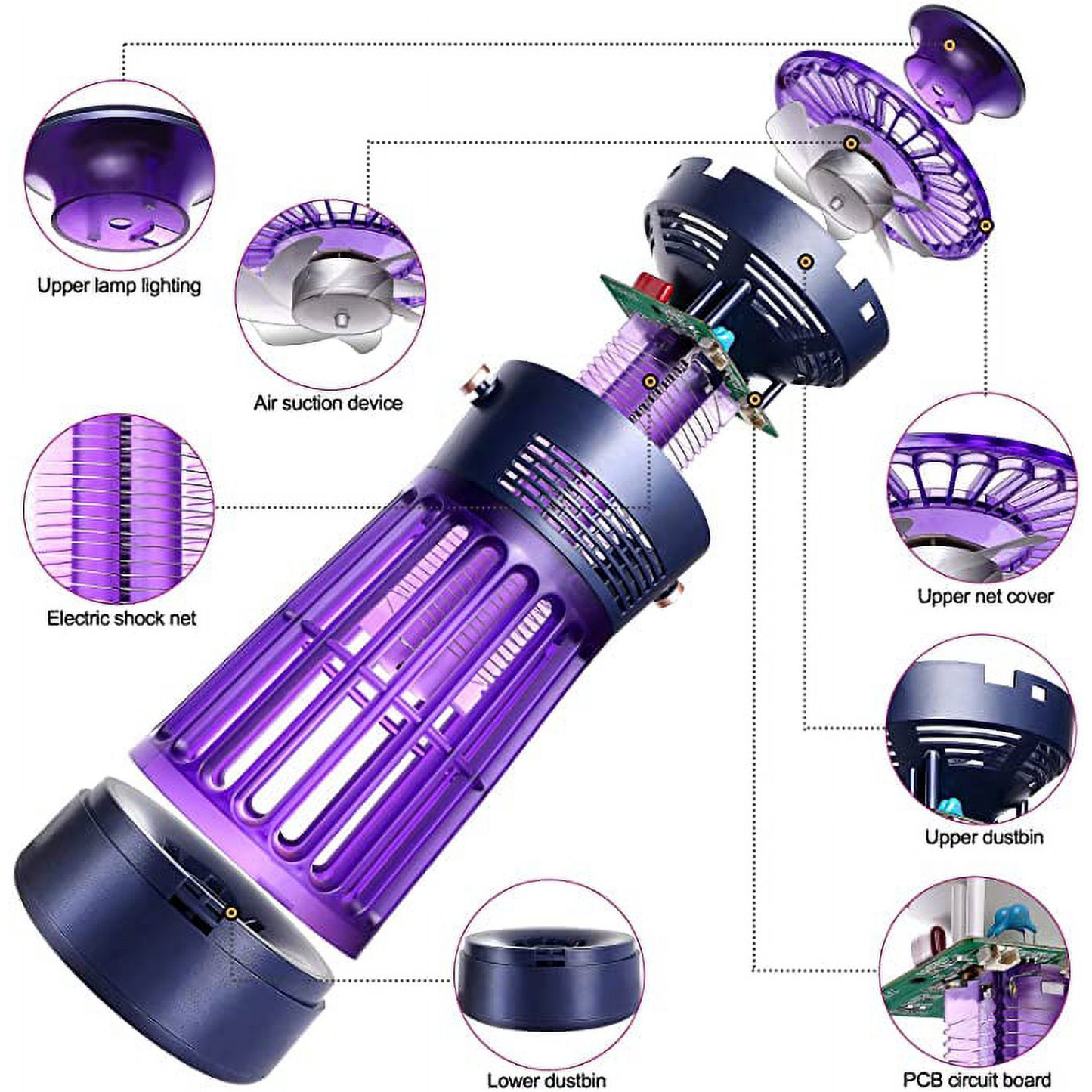 Electric Insect Trap for Indoor and Outdoor