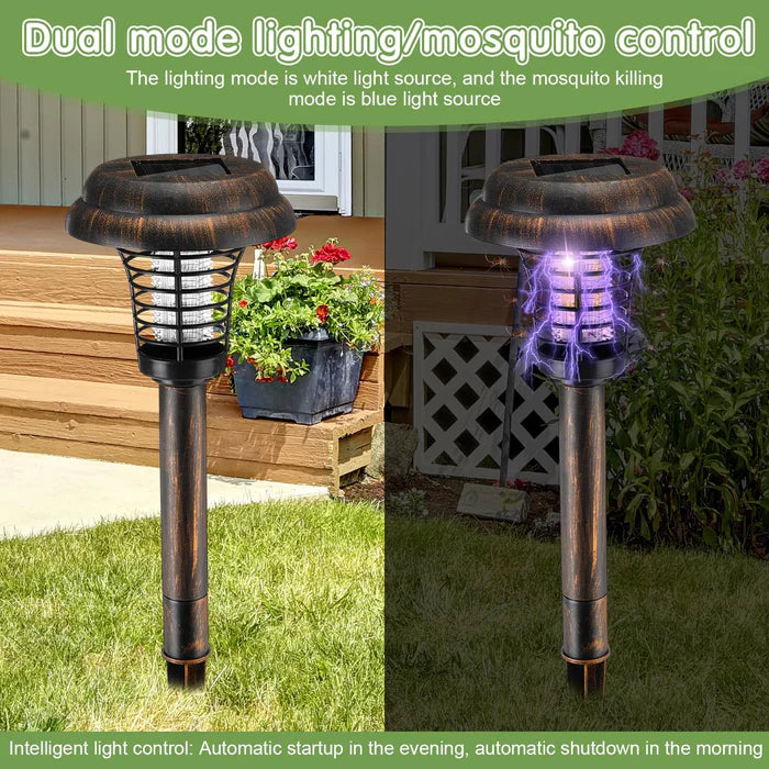 4 Pcs Solar Bug Zapper for Garden Patio