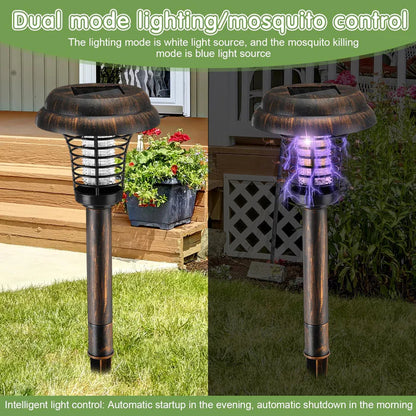 4 Pcs Solar Bug Zapper for Garden Patio